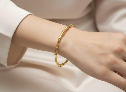 Bamboo Bracelet/ Thin wrist Bangle