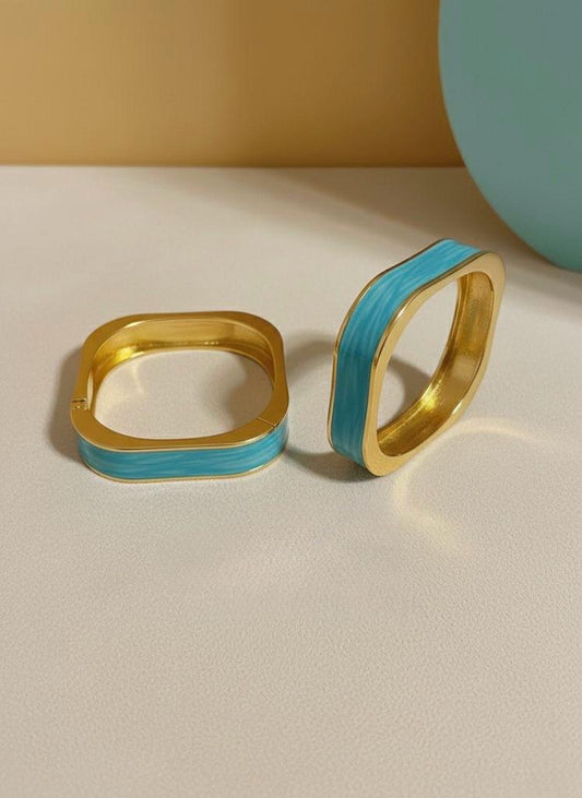 Enamel Blue Bangle