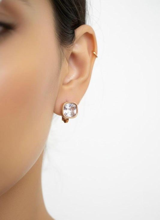 Clear Charm Earrings
