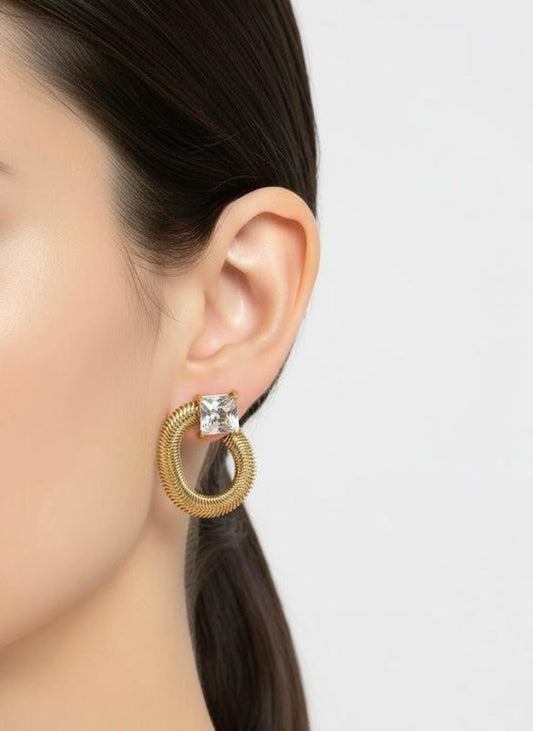 Crystal Hoop Earrings