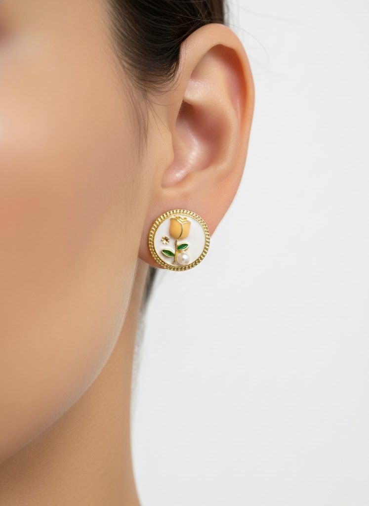 Floral Pearl Earrings