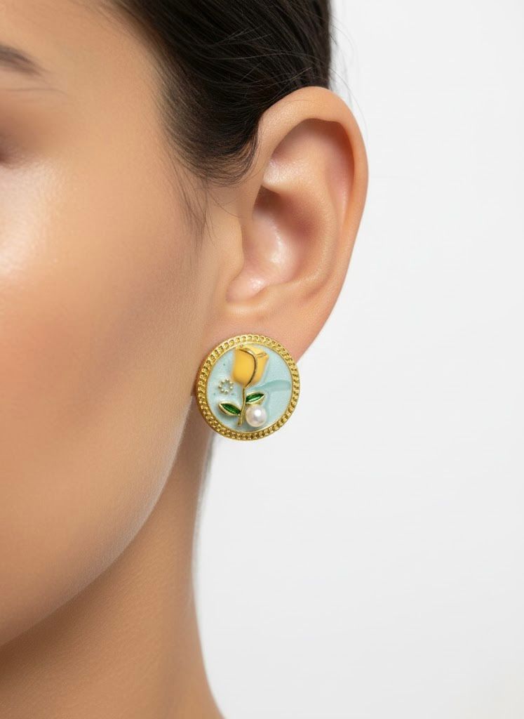 Floral Pearl Earrings