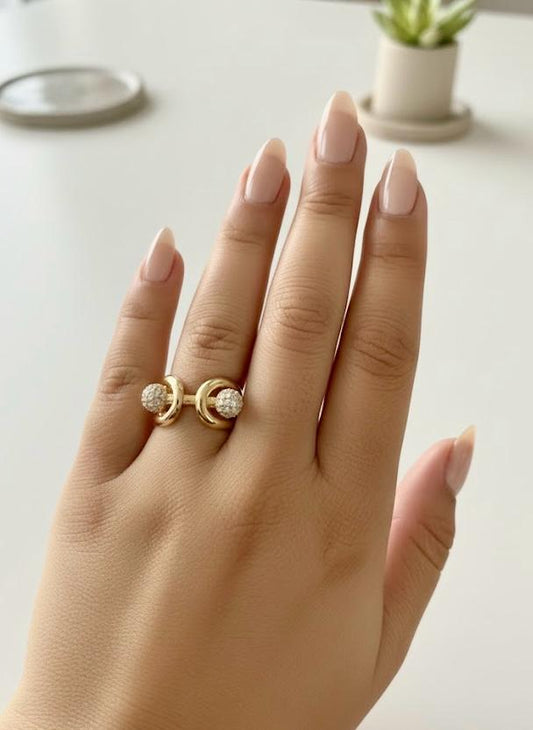 Double Halo Ring