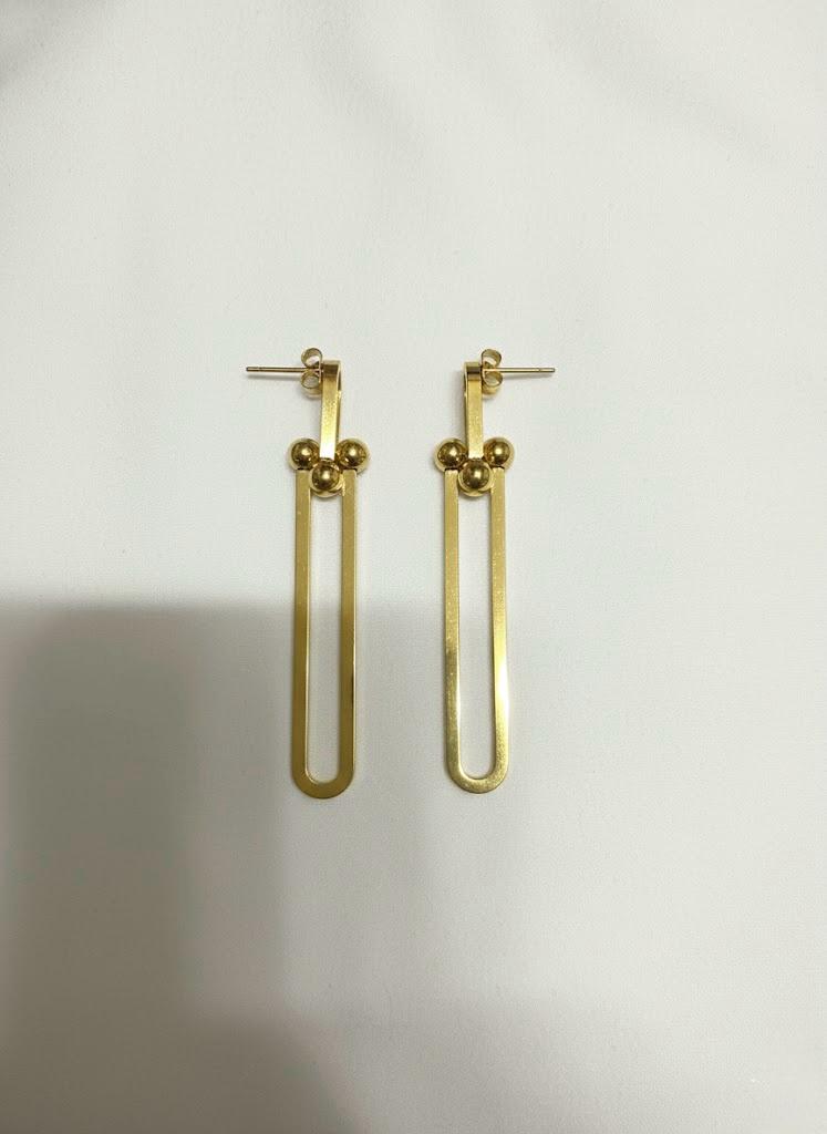 Bar Link Earrings