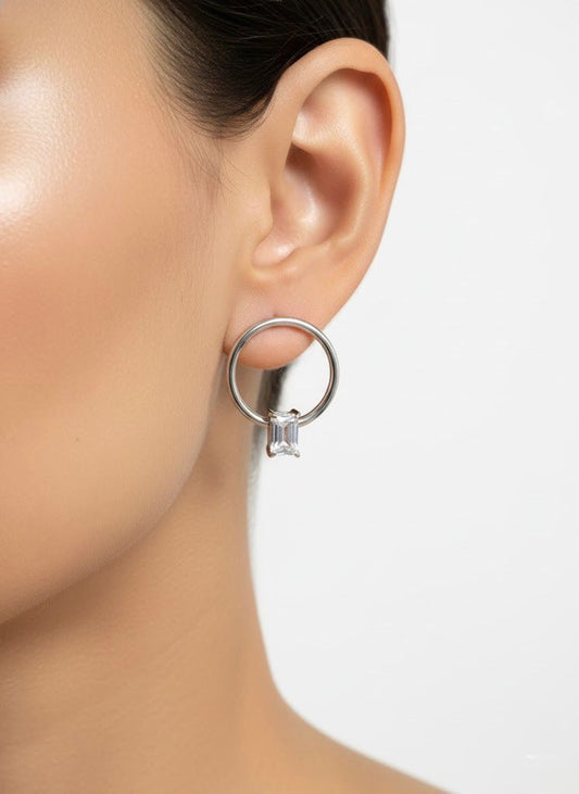 Crystal Loop Earrings