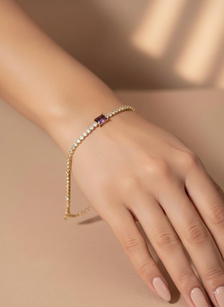 Crystal Line Bracelet