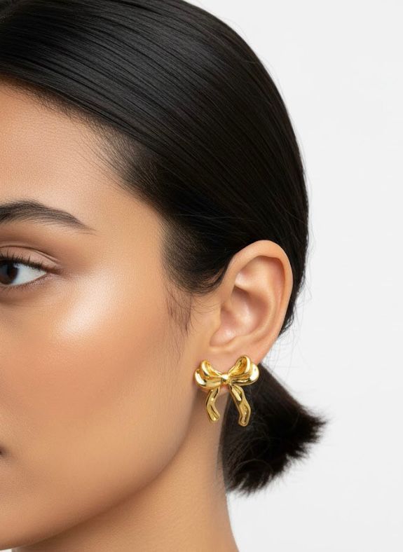 Ribbon Bow Earrings