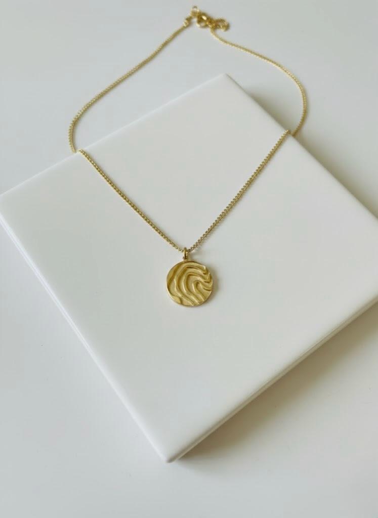 Swirl Coin Necklace