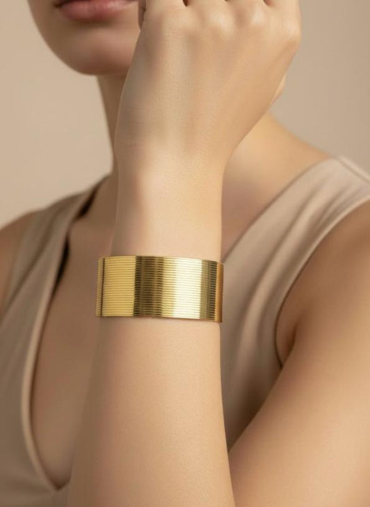 Textured Gold Cuff
