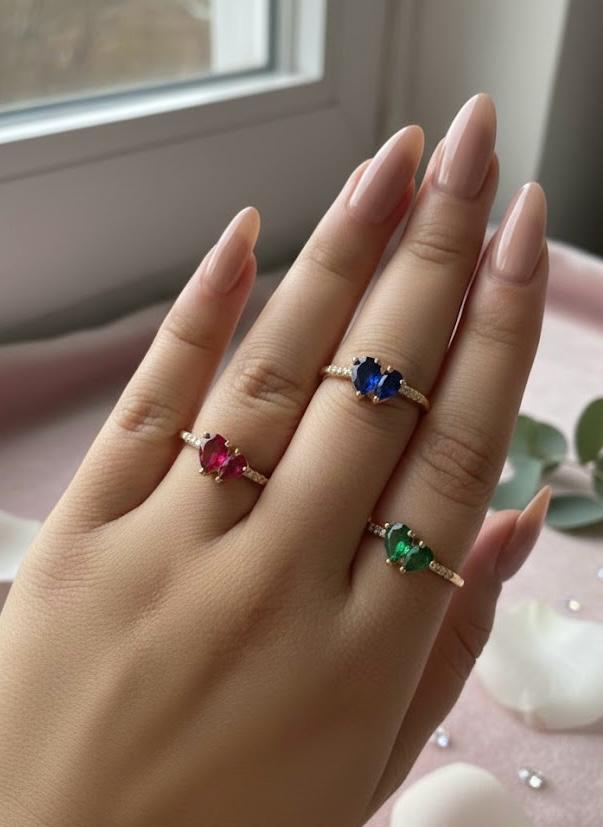 Twin Heart Ring